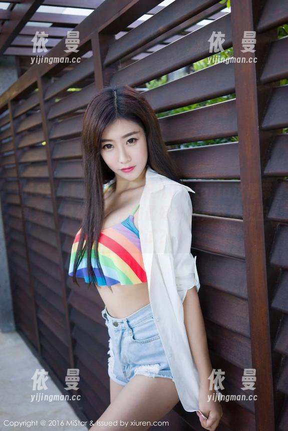 MiStar魅妍社-果儿Victoria MiStar魅妍社 - 看果儿Victoria这吊带图集,只想说定制的最好办法是赶快取出来试试?
