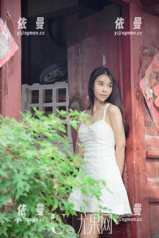 尤果网 - 白色的周妍希，福利原图要不要来一发？