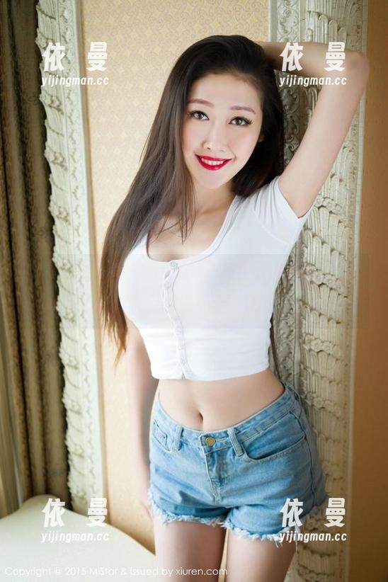 魅妍社 - 在线图集带你看Ashely丽丽，纯白让人直呼：谁把调色板打翻了？