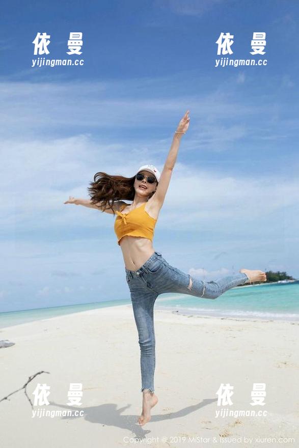 魅妍社-陈雅漫VICKY 魅妍社 - 图册上线!水手服的陈雅漫VICKY,我的沙滩椅子准备好啦!